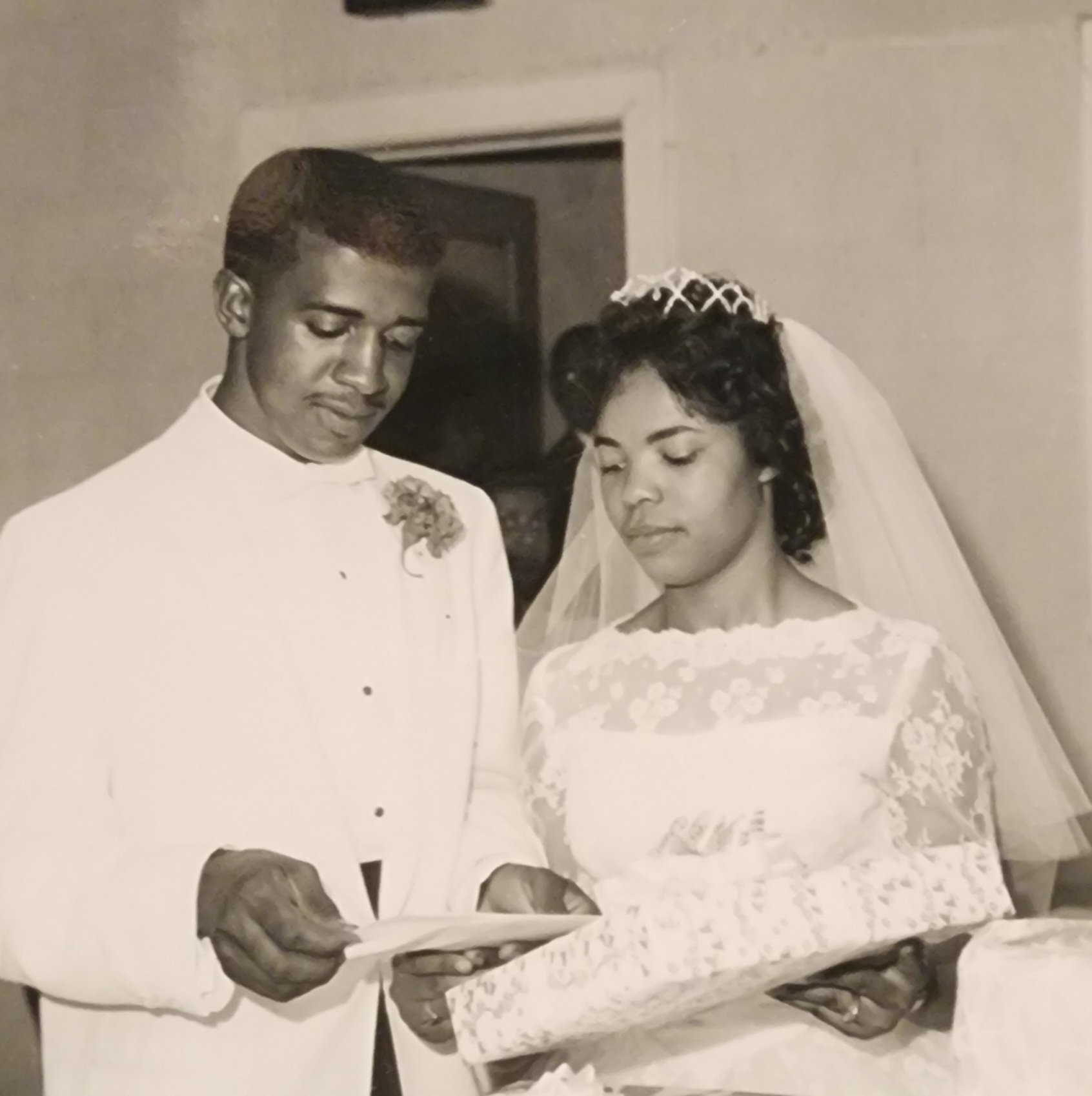 Wedding Day: Donald Wayne and Betty (Smith) Cheeks